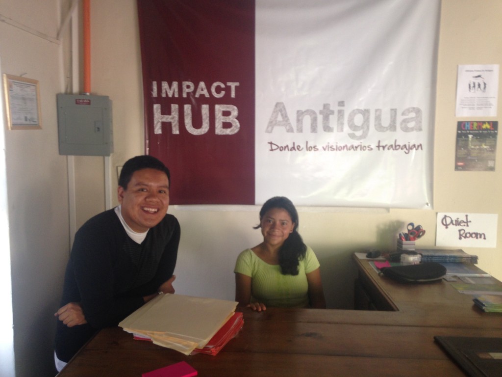 The always friendly staff at the Hub